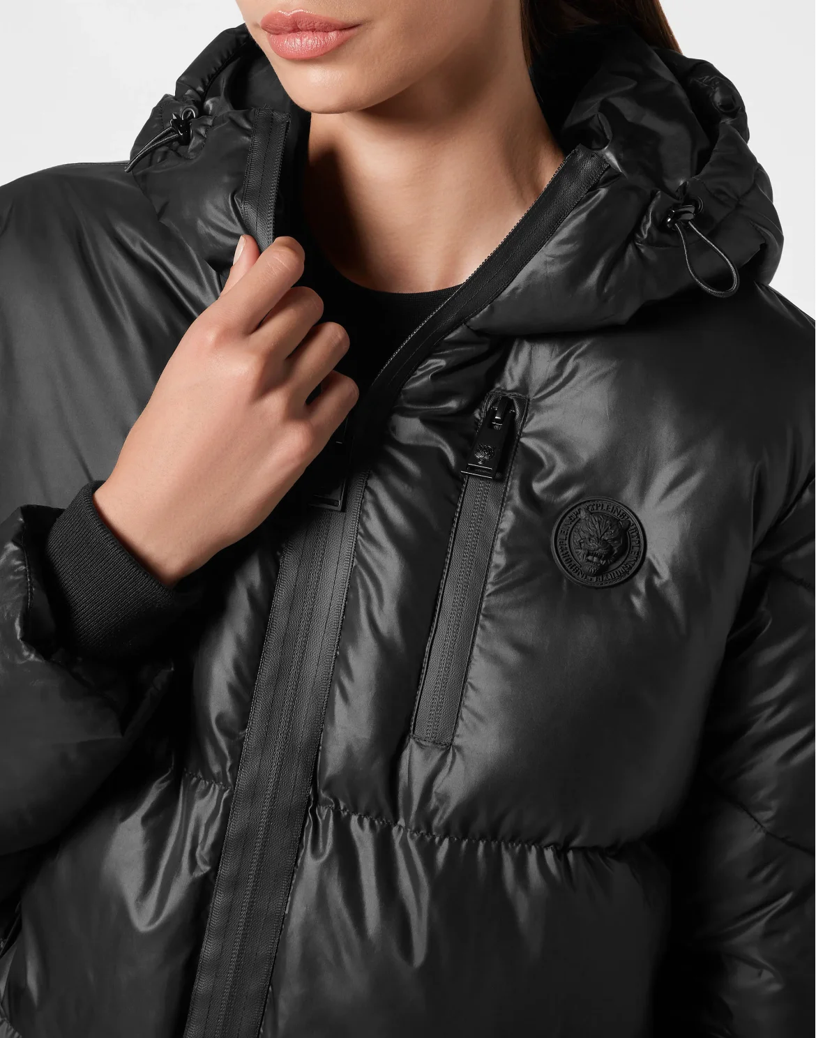 Nylon Puffer Jacket, цвет: Черный