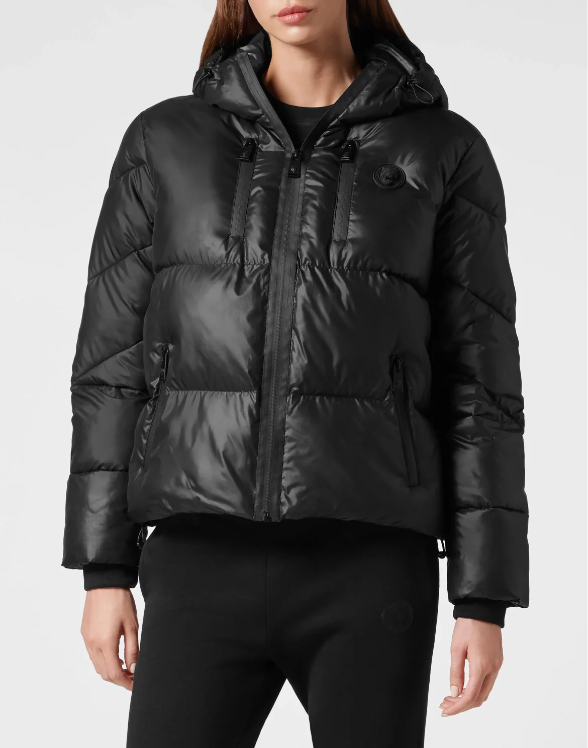Nylon Puffer Jacket, цвет: Черный