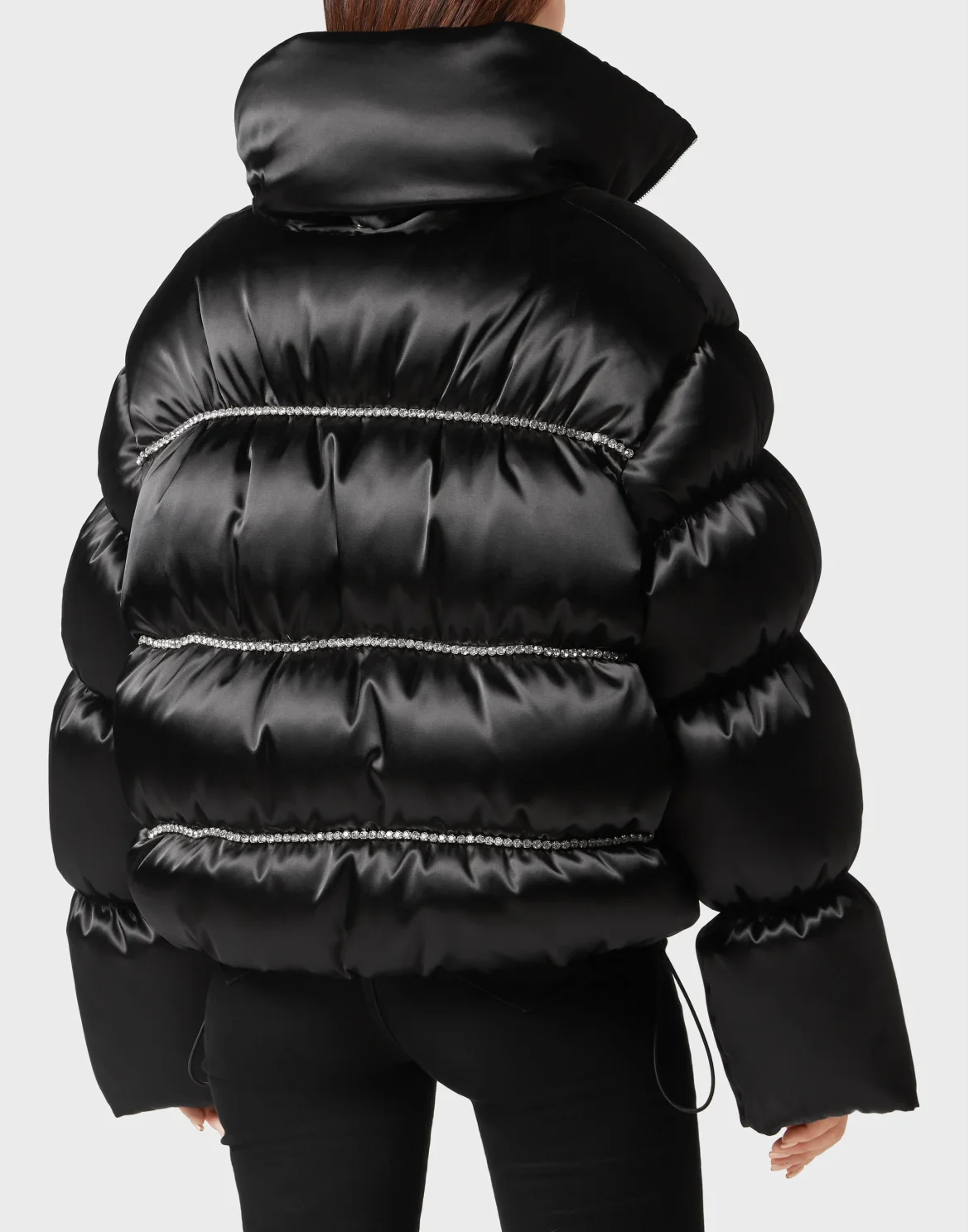 Nylon Oversized Down Jacket Sartorial, цвет: Черный