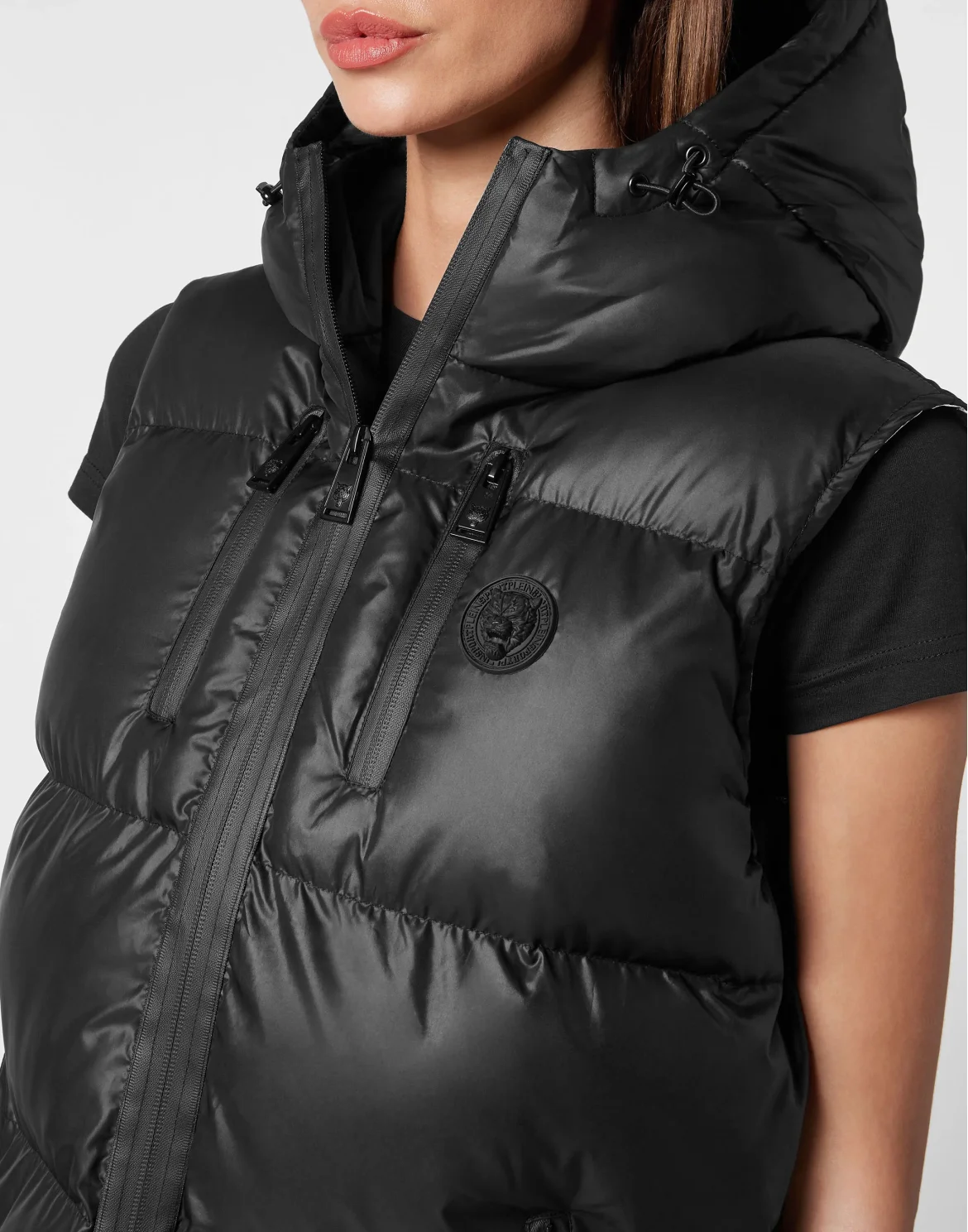 Nylon Puffer Vest, цвет: Черный