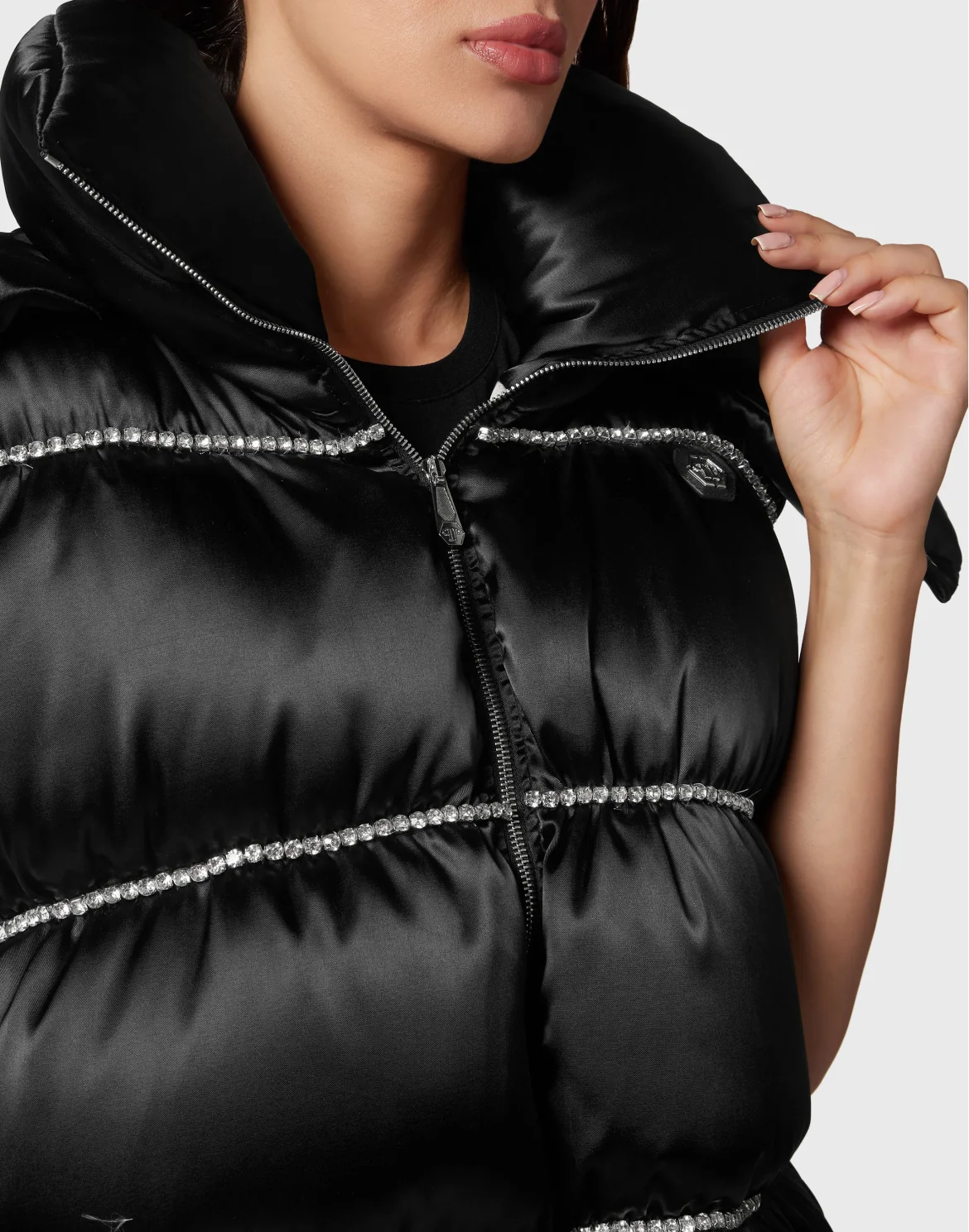 Nylon Down Jacket Vest Sartorial, цвет: Черный