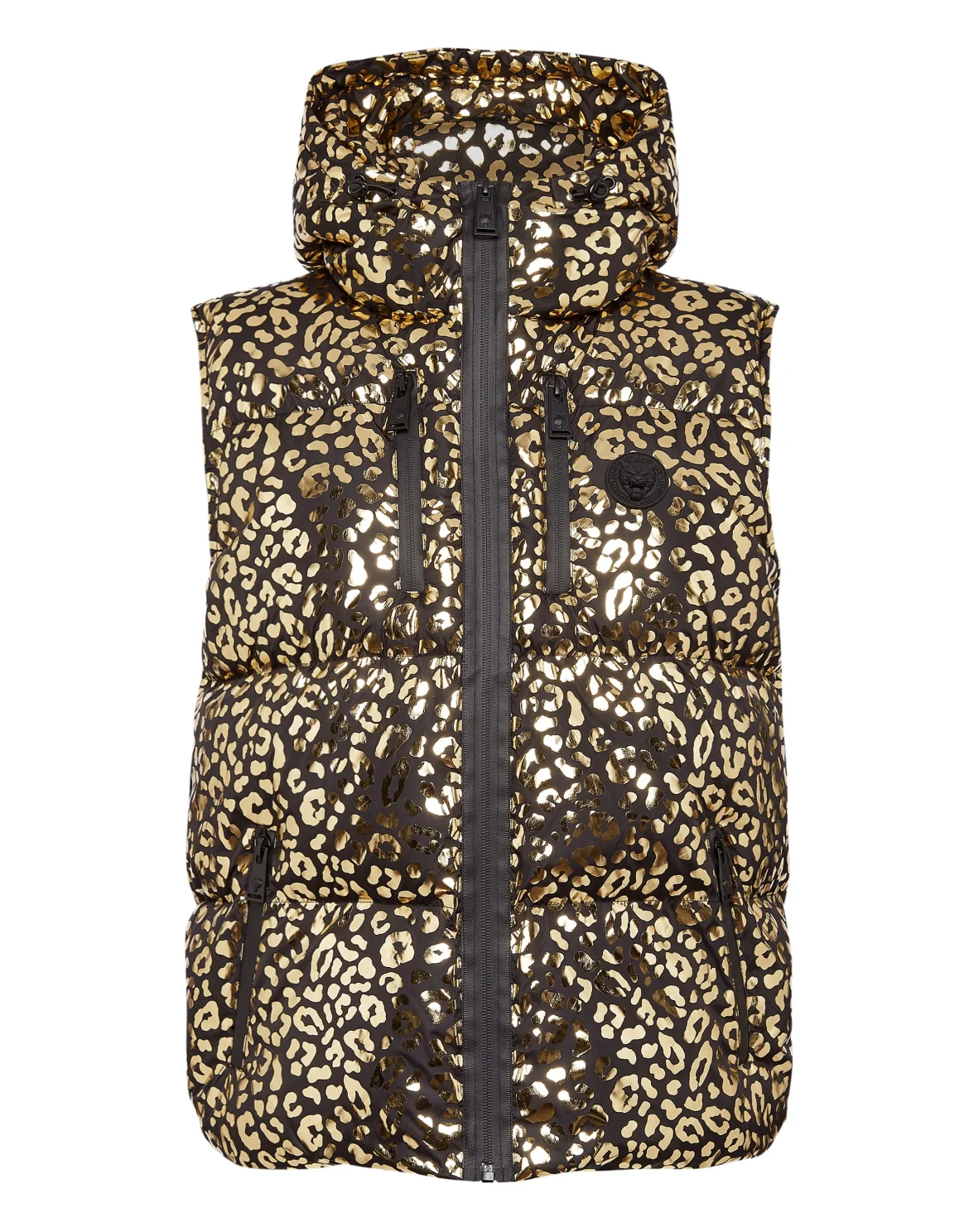 Nylon Windbreaker Leopard, цвет: Золотой