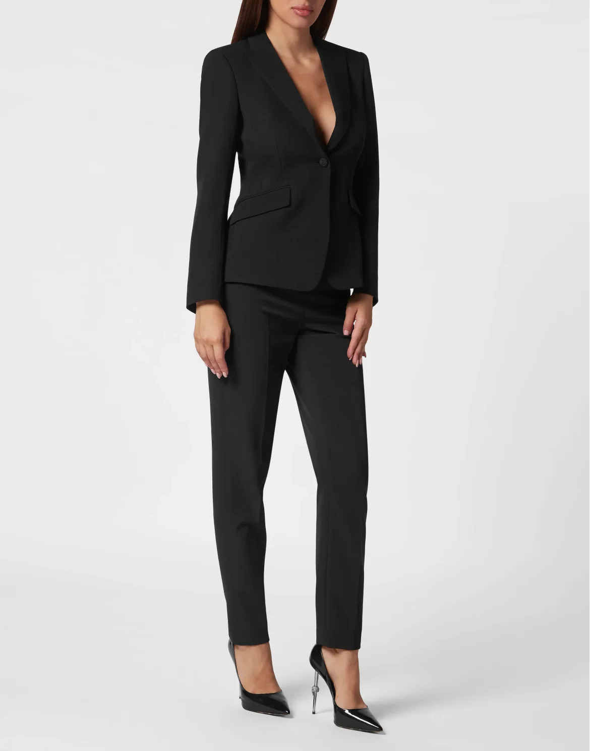 Light Wool Fitted Blazer Sartorial, цвет: Черный