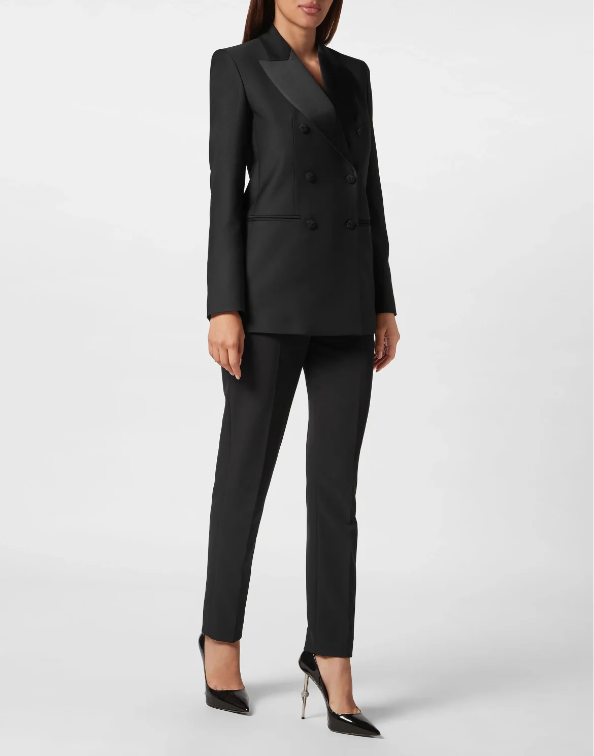 Light Wool Double-Breasted Blazer Sartorial, цвет: Черный