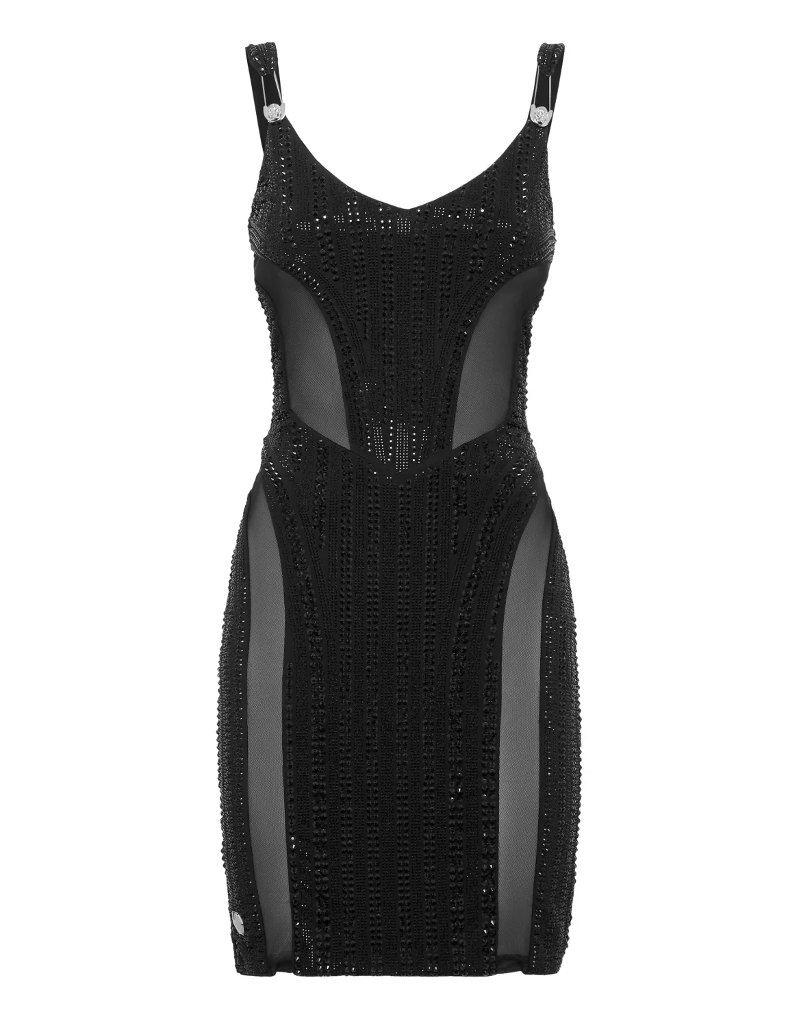 Jacquard Mini Dress, цвет: Черный