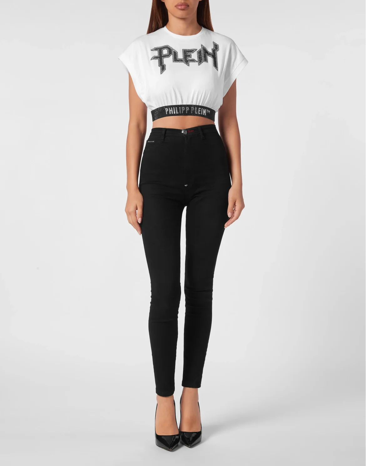Cropped Top SS Crystal, цвет: Белый