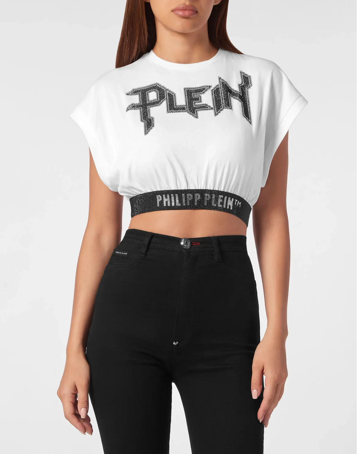 Cropped Top SS Crystal, цвет: Белый