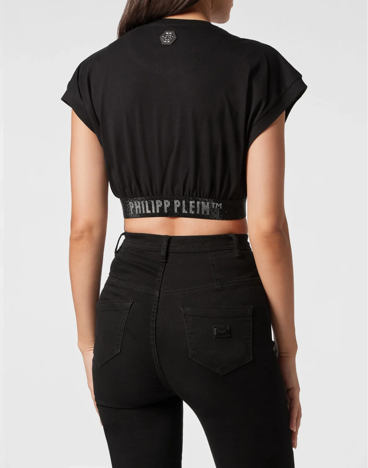 Cropped Top SS, цвет: Черный