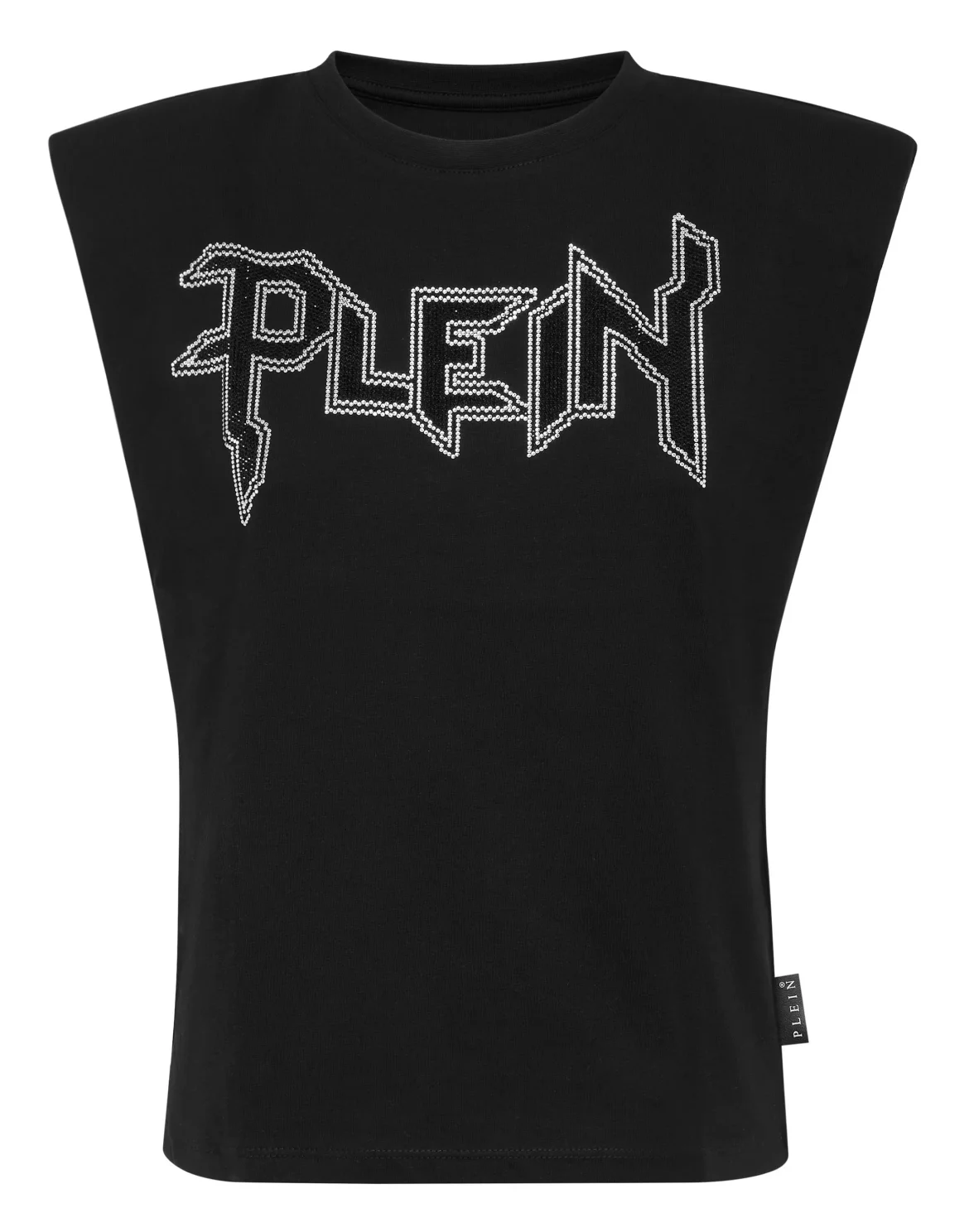 Padded Shoulder Tank Top Iconic Plein, цвет: Черный