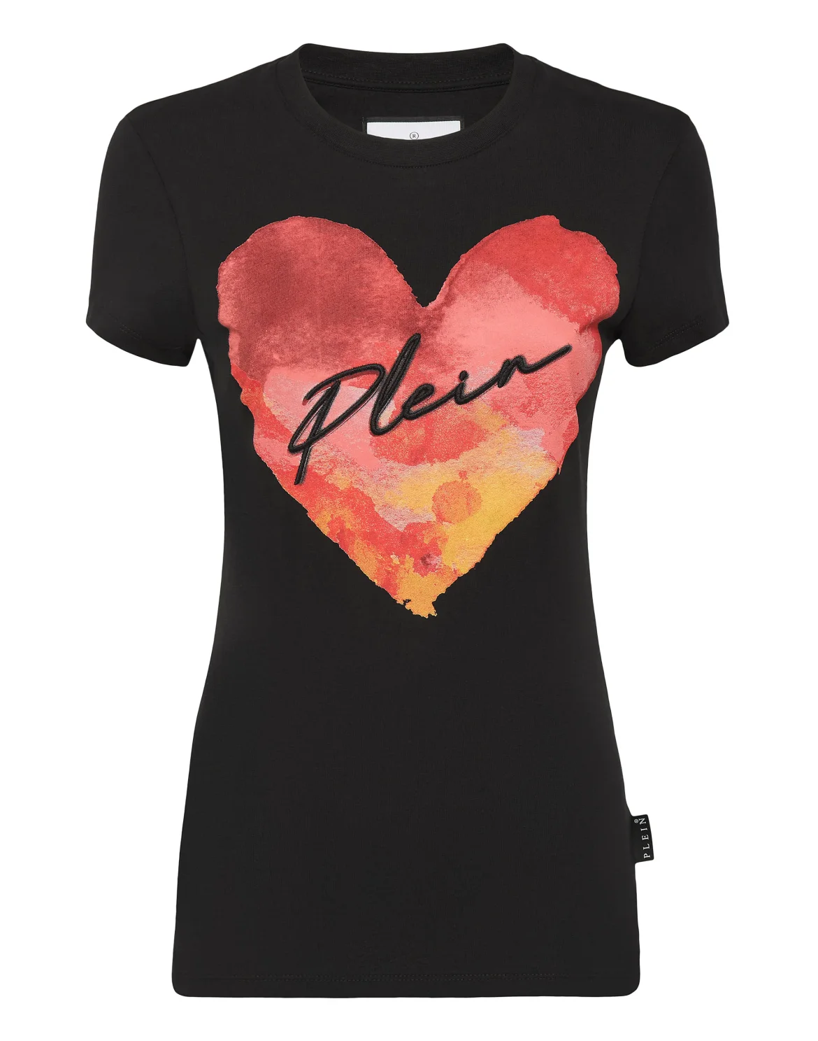 T-shirt Round Neck Sexy Pure Fit, цвет: Черный