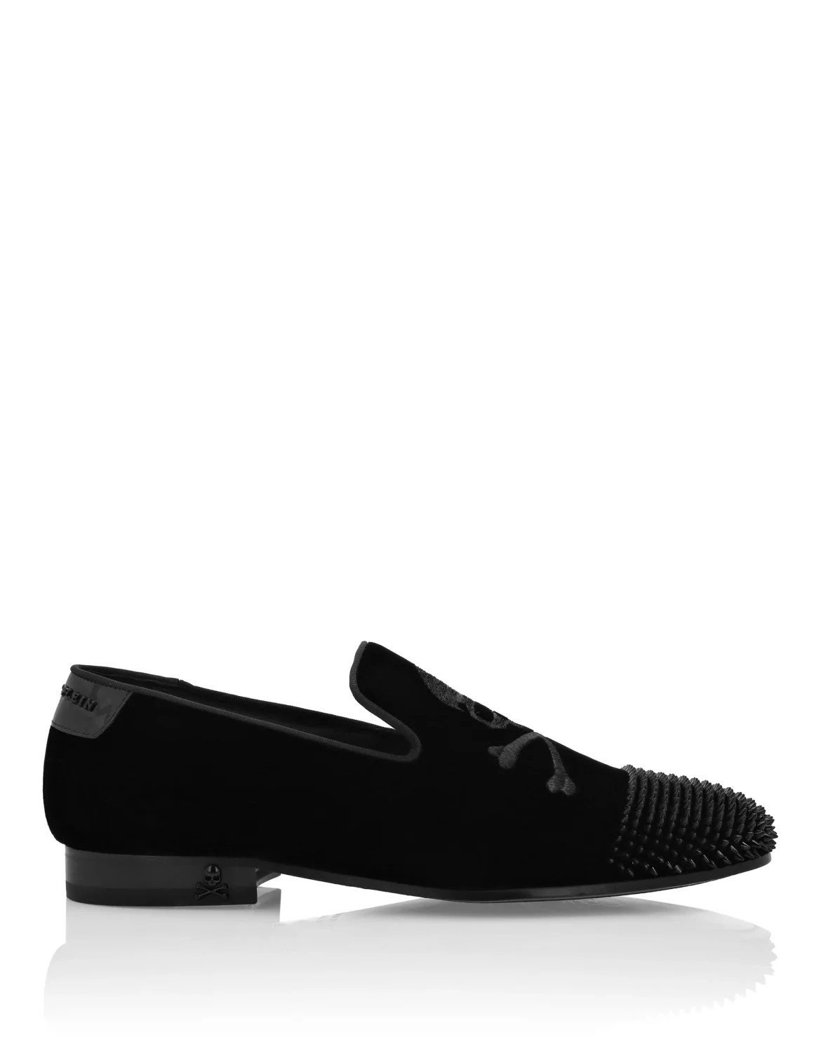 Velvet Loafers Skull&Bones, цвет: Черный