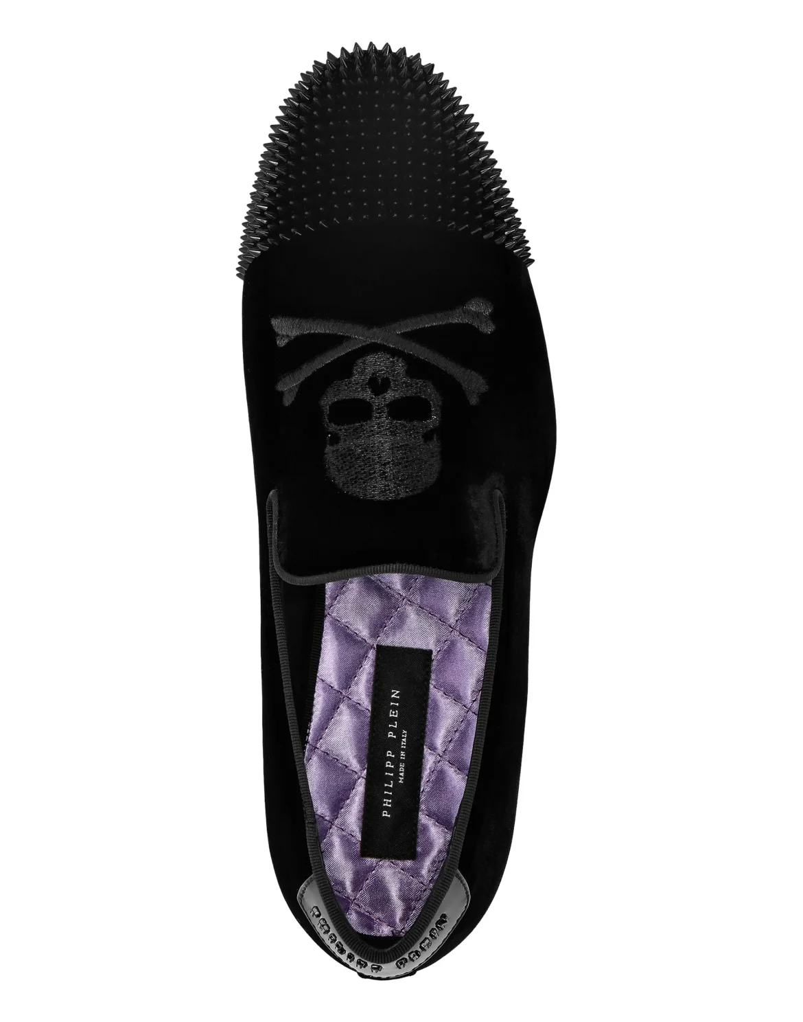 Velvet Loafers Skull&Bones, цвет: Черный