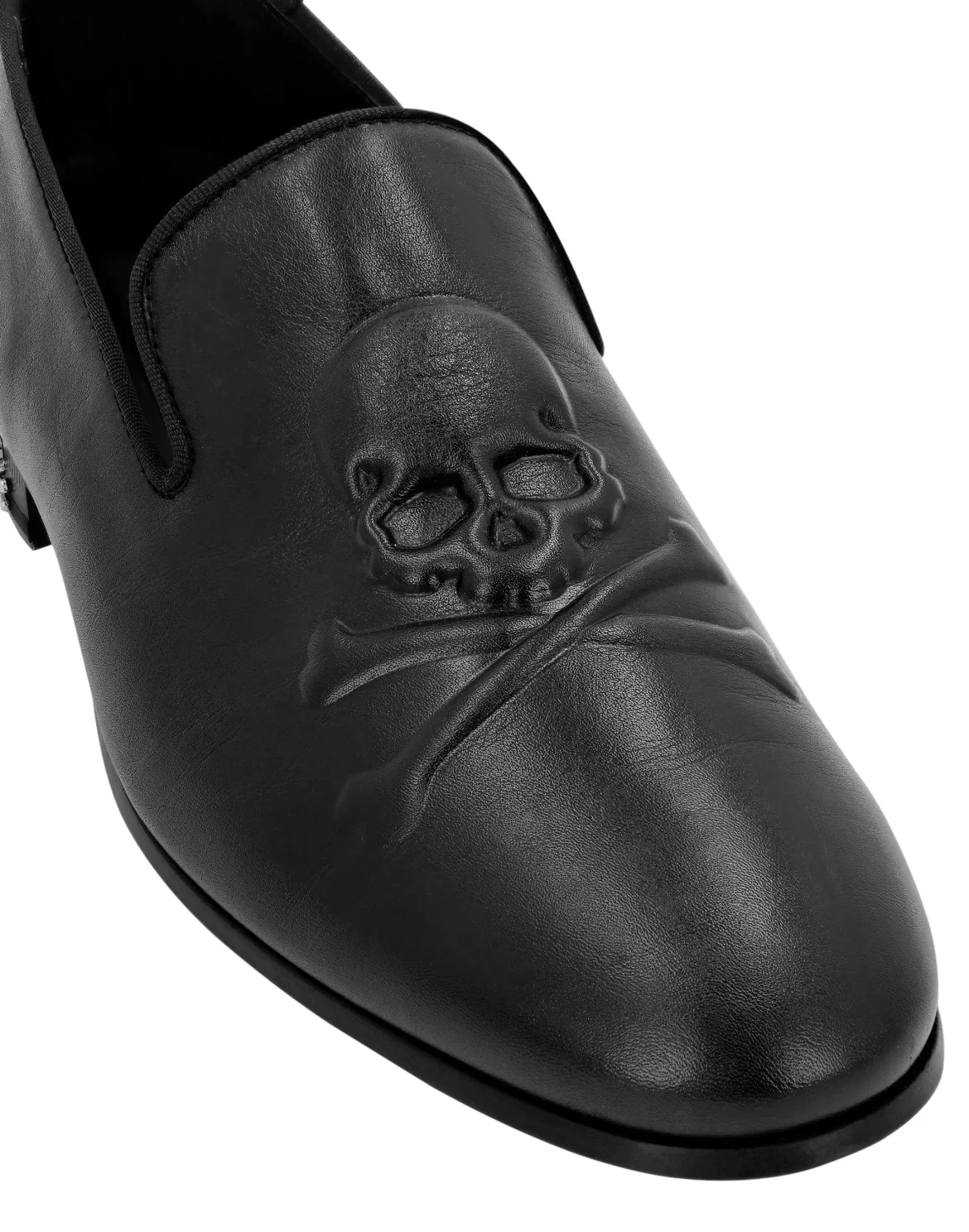 Leather Loafers Skull&Bones, цвет: Черный