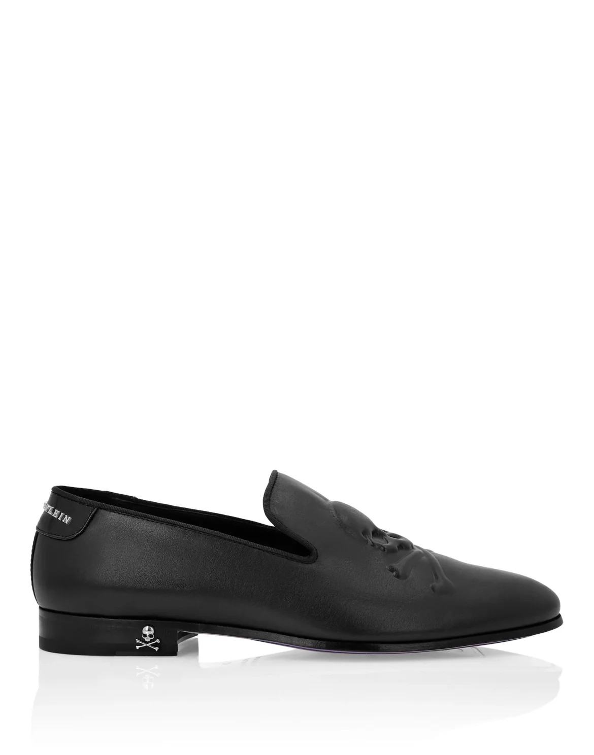 Leather Loafers Skull&Bones, цвет: Черный