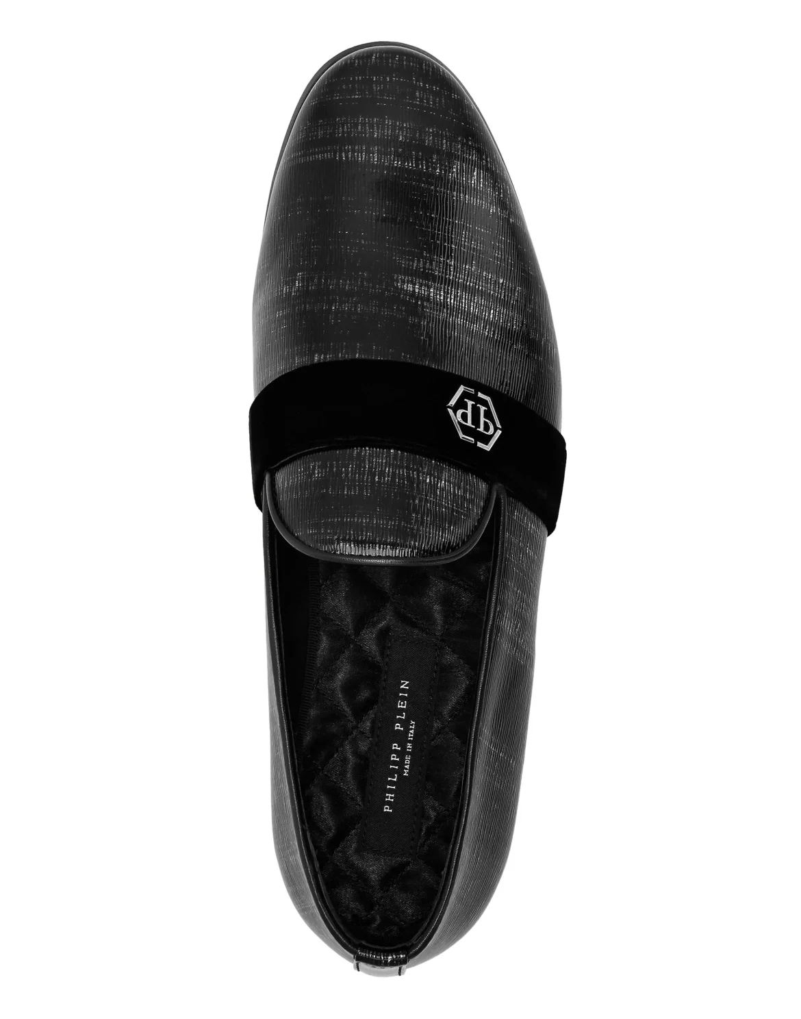 Patent Leather Loafers Hexagon, цвет: Черный