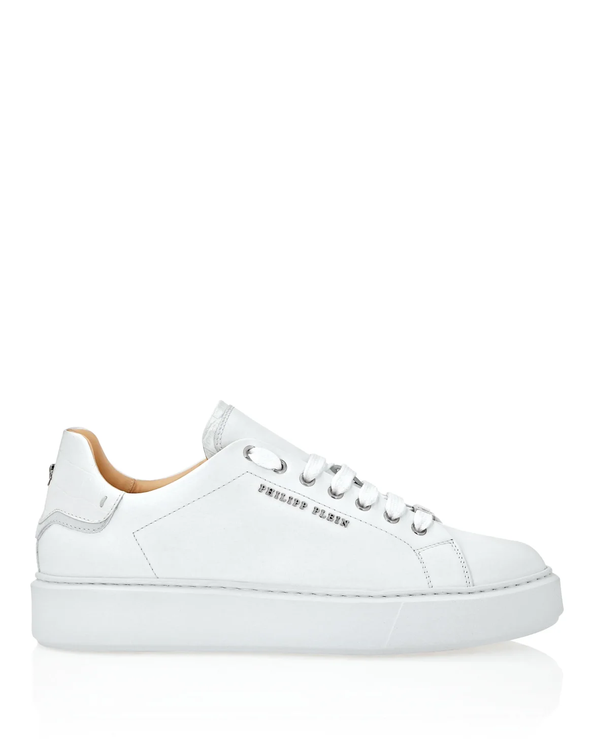 Leather Lo-Top Sneakers Hexagon, цвет: Белый