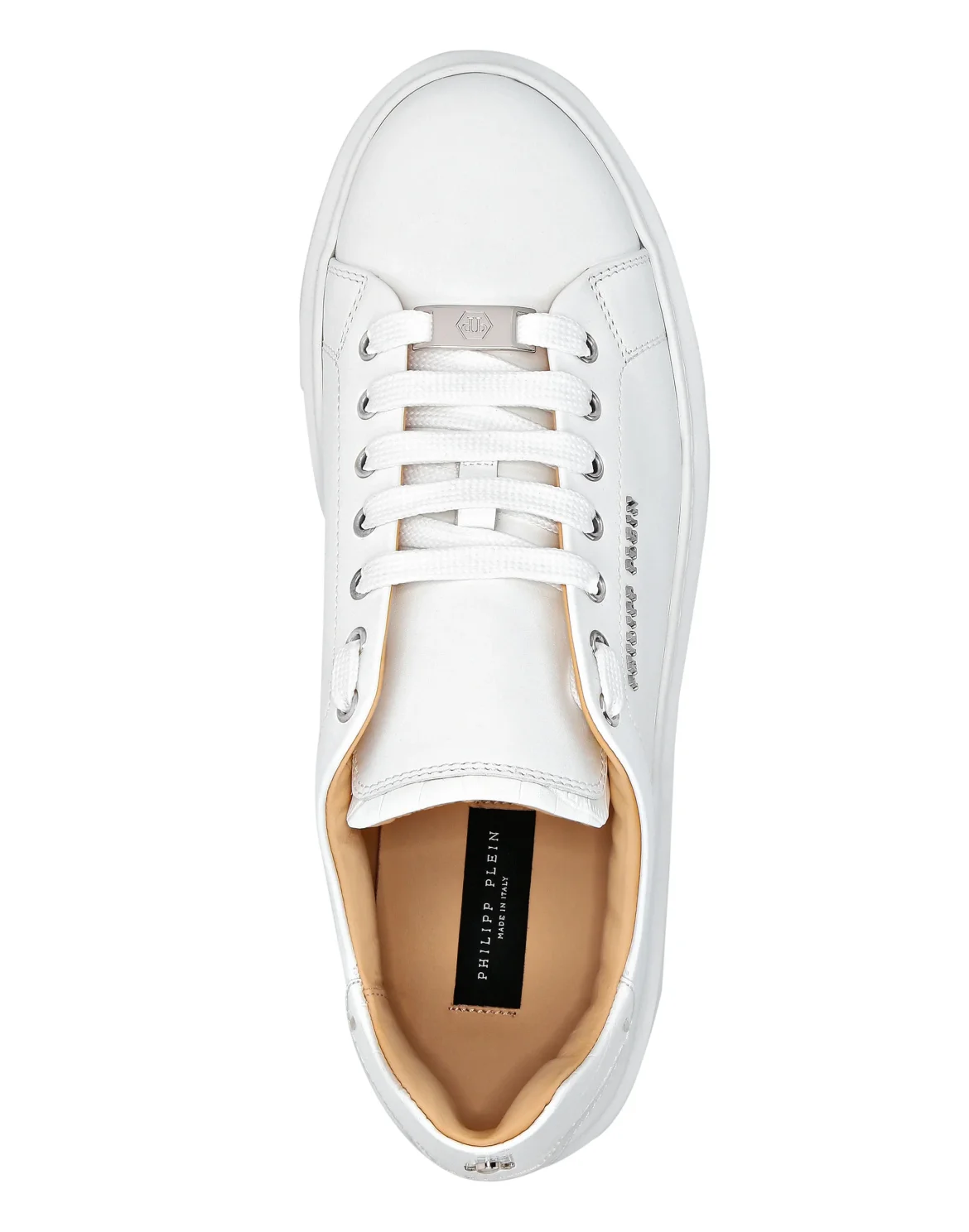 Leather Lo-Top Sneakers Hexagon, цвет: Белый