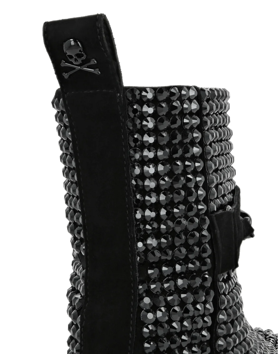 Suede Flat Boots Stones, цвет: Черный