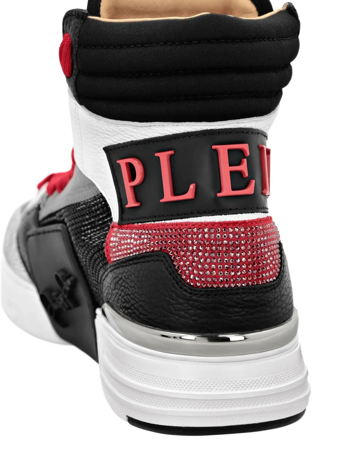 HI-TOP SNEAKERS PHANTOM KICK$ CRYSTALS, цвет: Черный