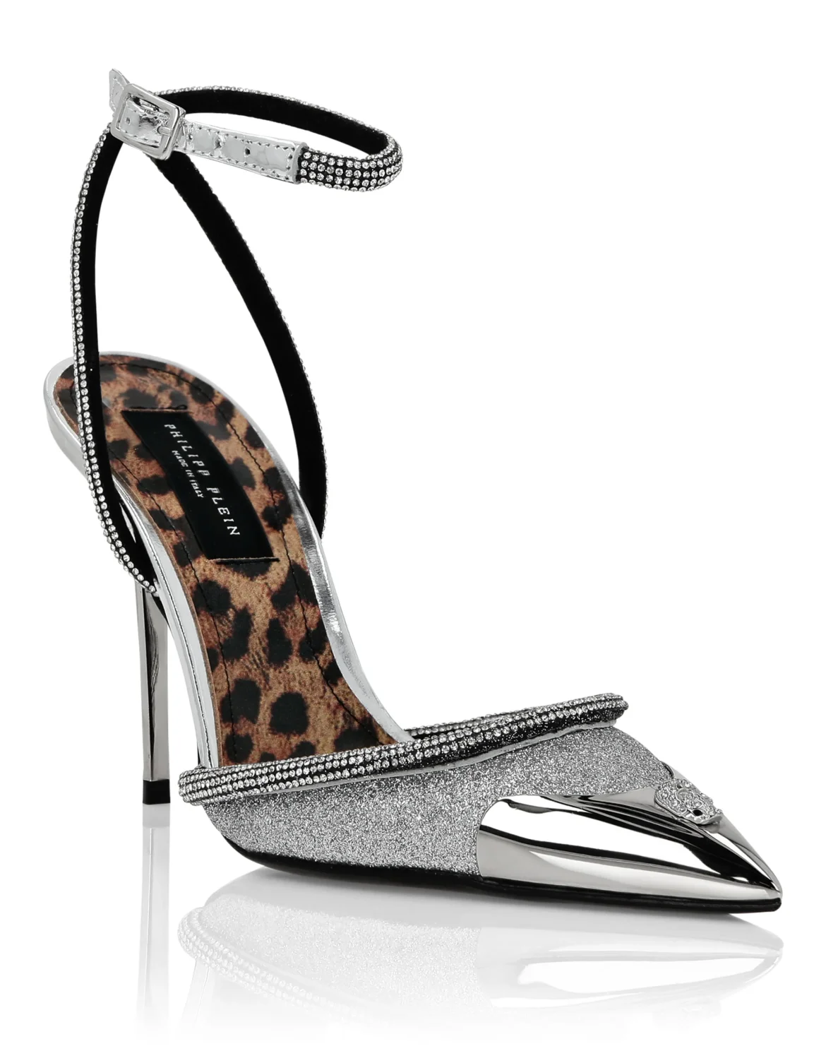Glitter Decollete Hi-Heels, цвет: Серебристый