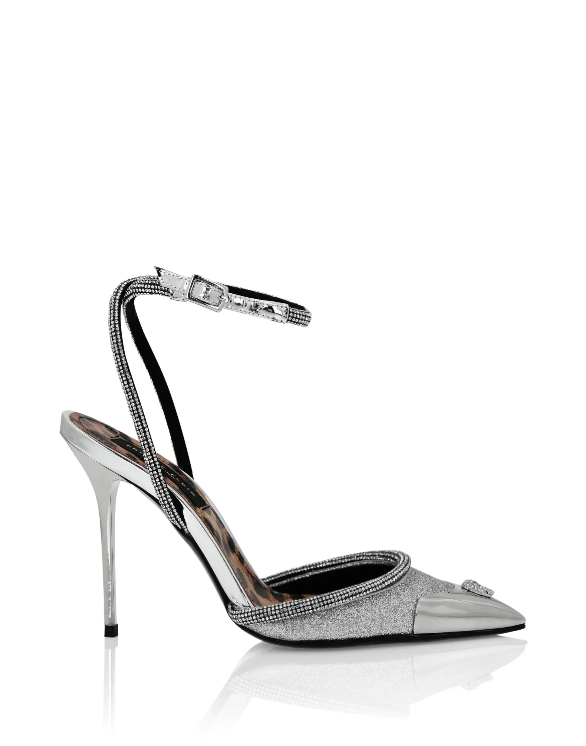 Glitter Decollete Hi-Heels, цвет: Серебристый