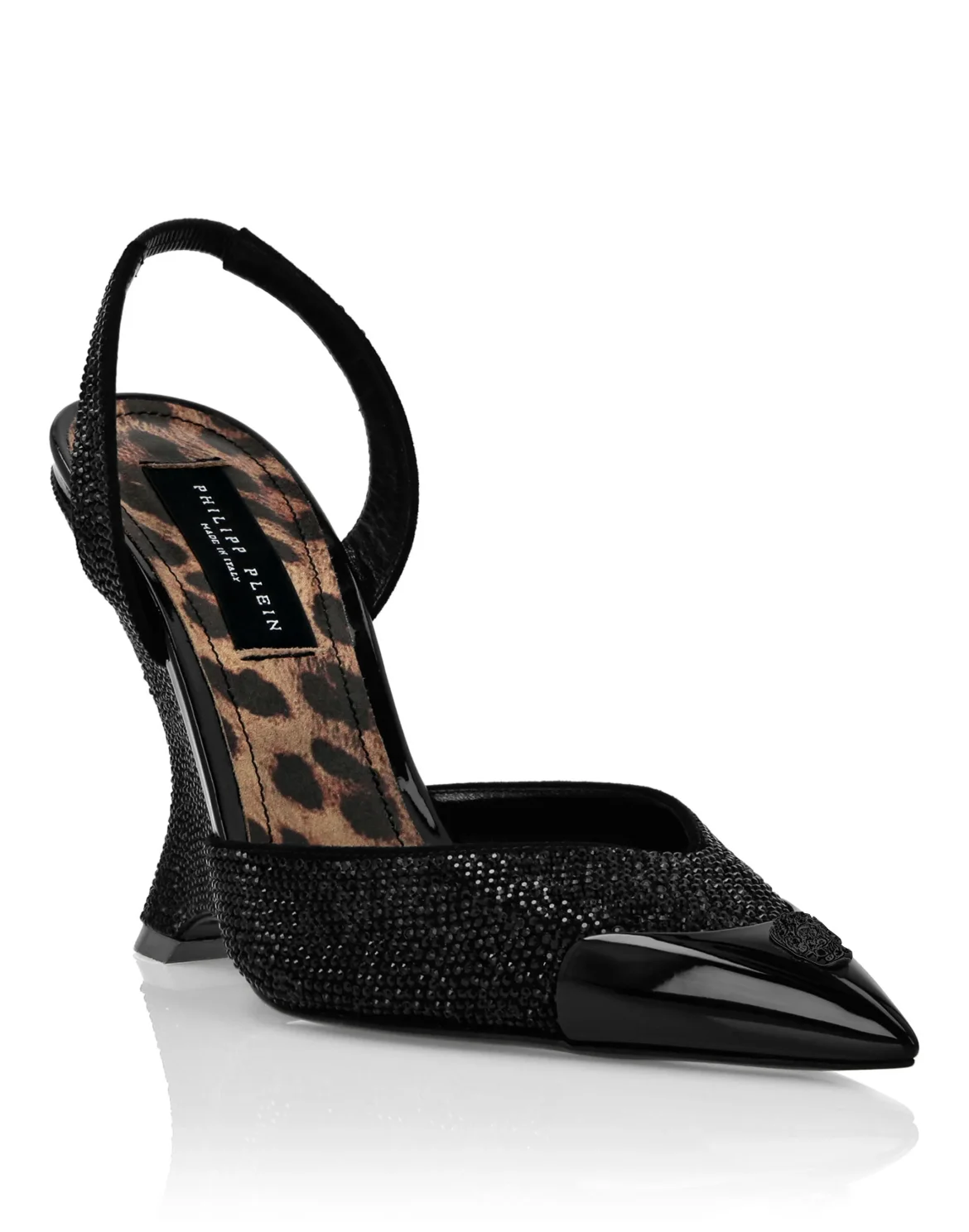 Suede Decollete Wedges Crystal, цвет: Черный