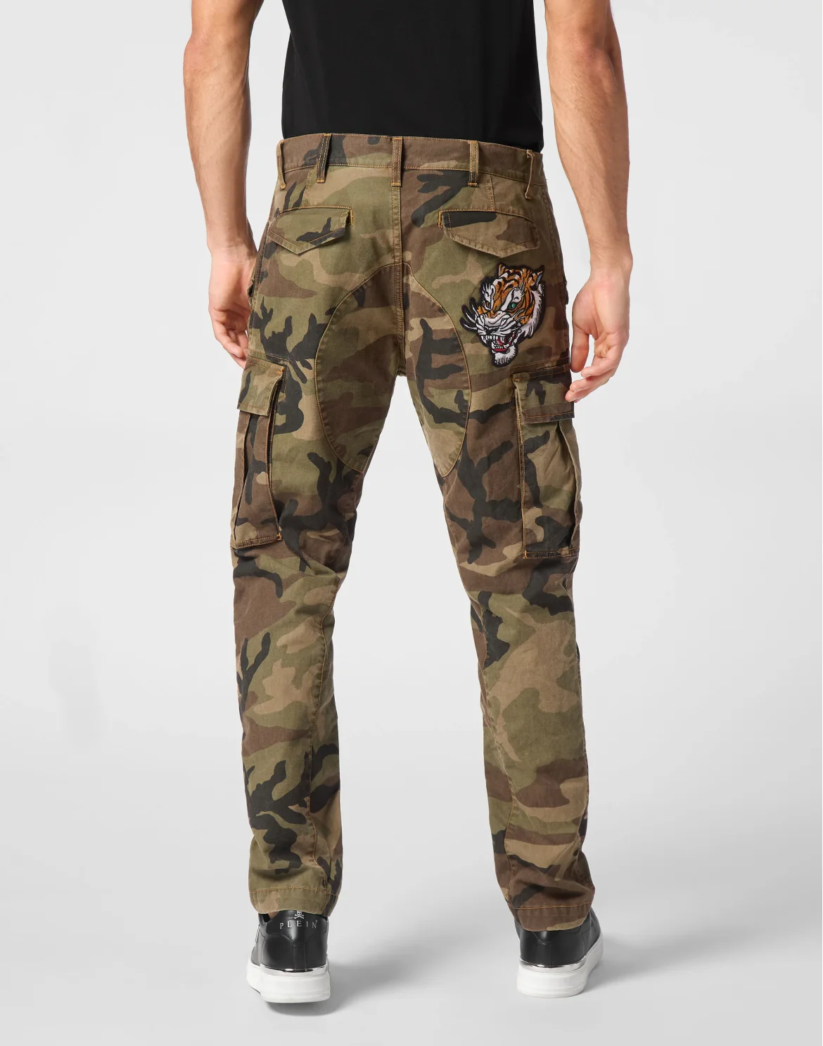 Denim Cargo Trousers Camouflage, цвет: Камуфляж