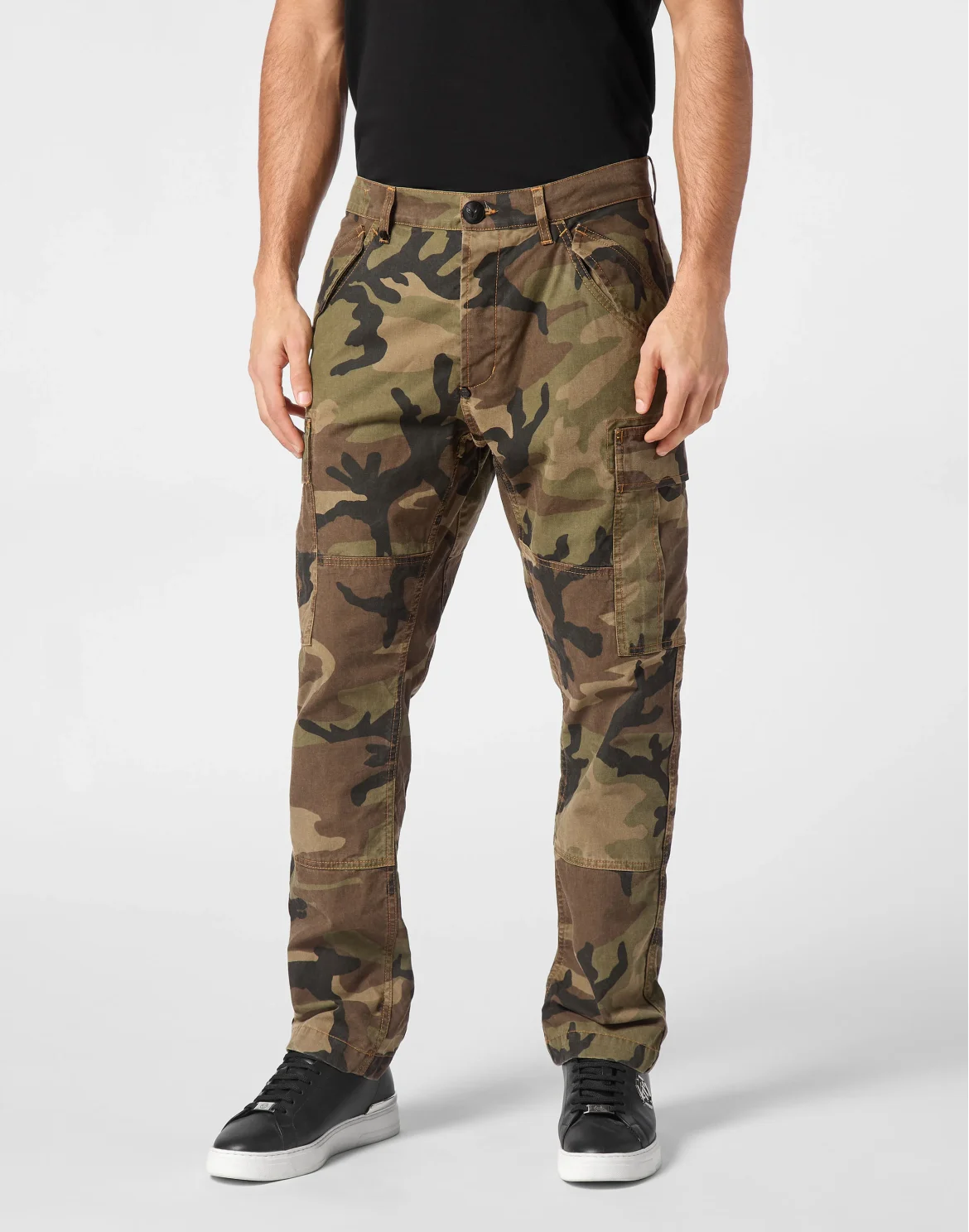 Denim Cargo Trousers Camouflage, цвет: Камуфляж