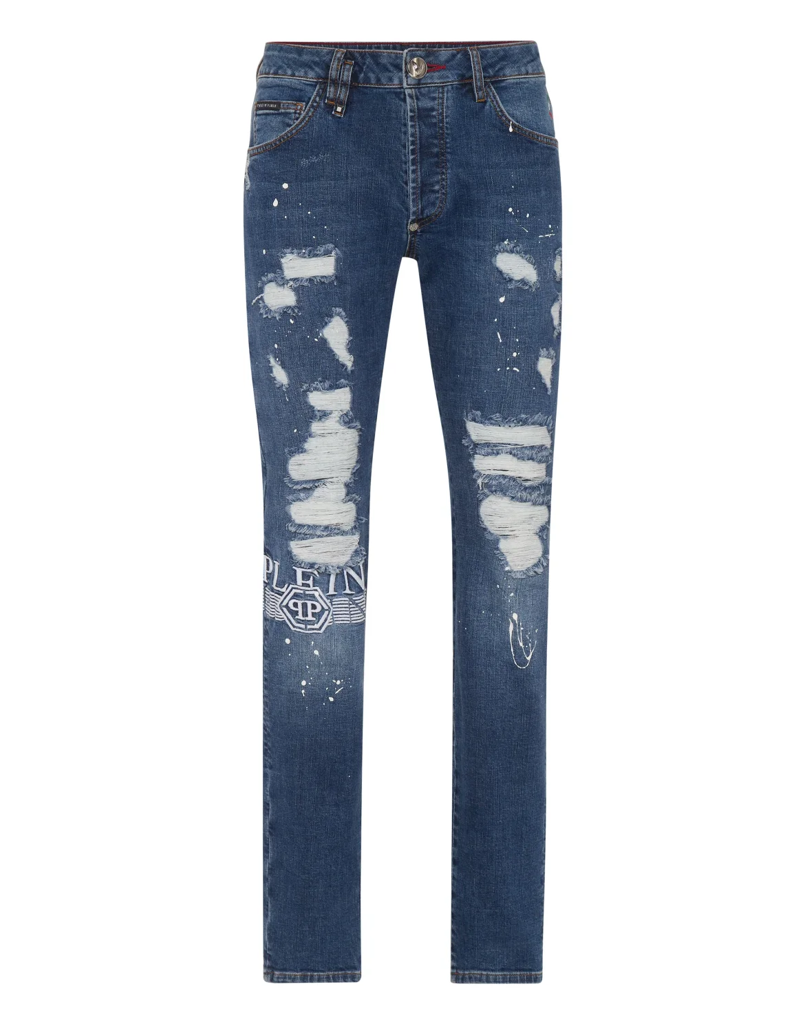 Denim Super Straight Cut Trousers, цвет: Белый