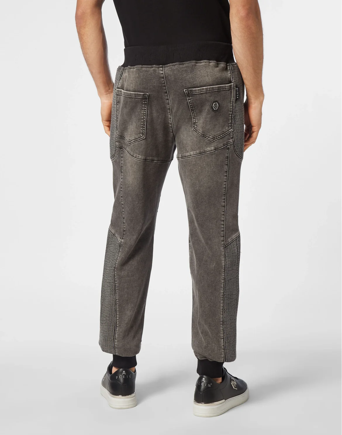 Denim Jogging Trousers, цвет: Черный