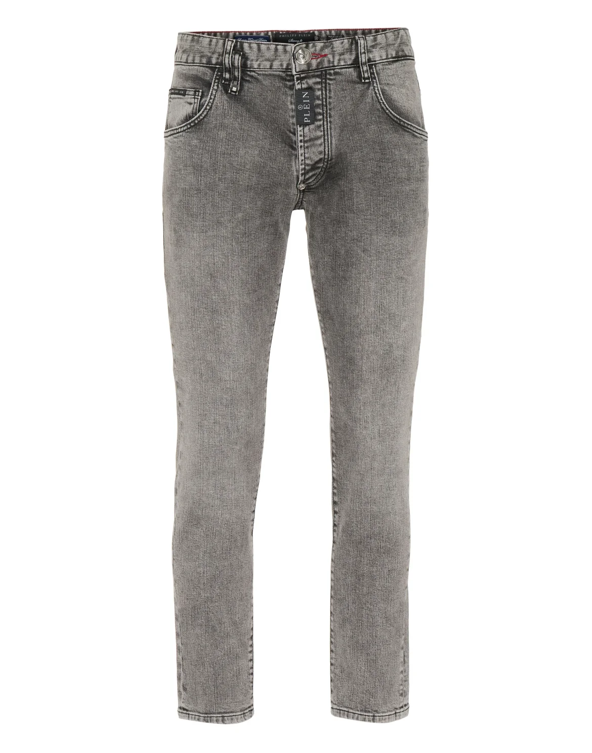 Denim Skinny Trousers, цвет: Серый
