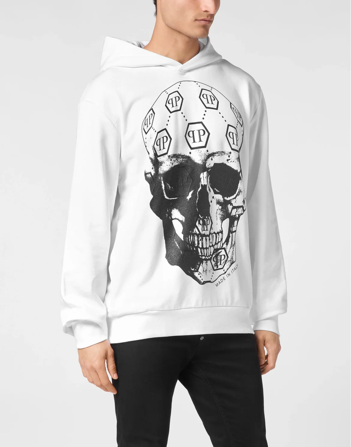 Hoodie sweatshirt Skull, цвет: Белый