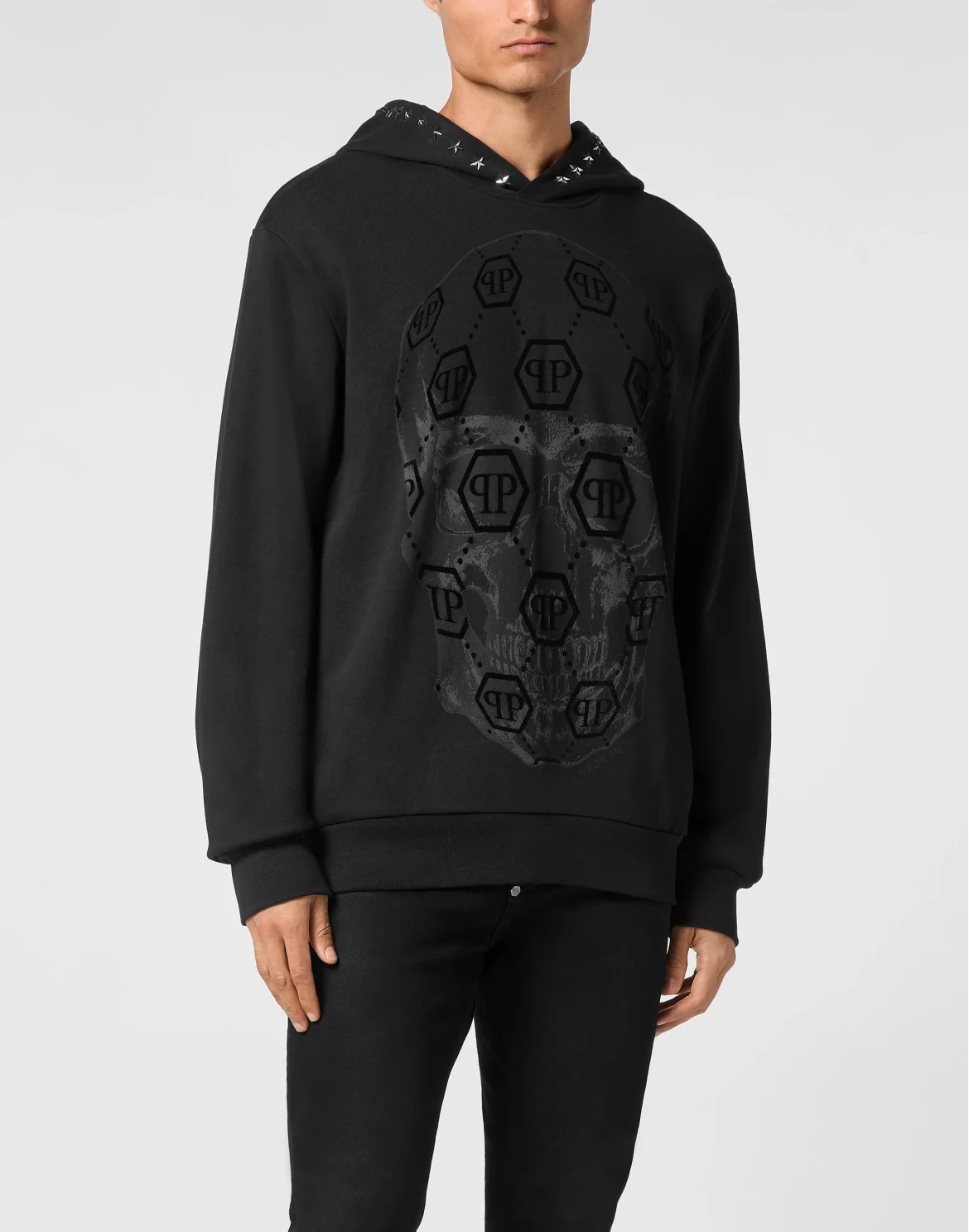 Hoodie Sweatshirt Skull, цвет: Черный