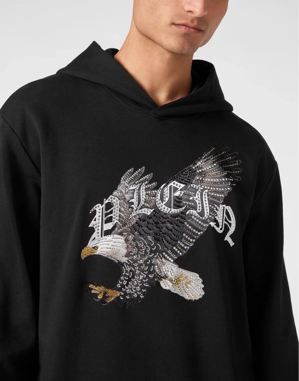 Hoodie Sweatshirt Eagle, цвет: Черный