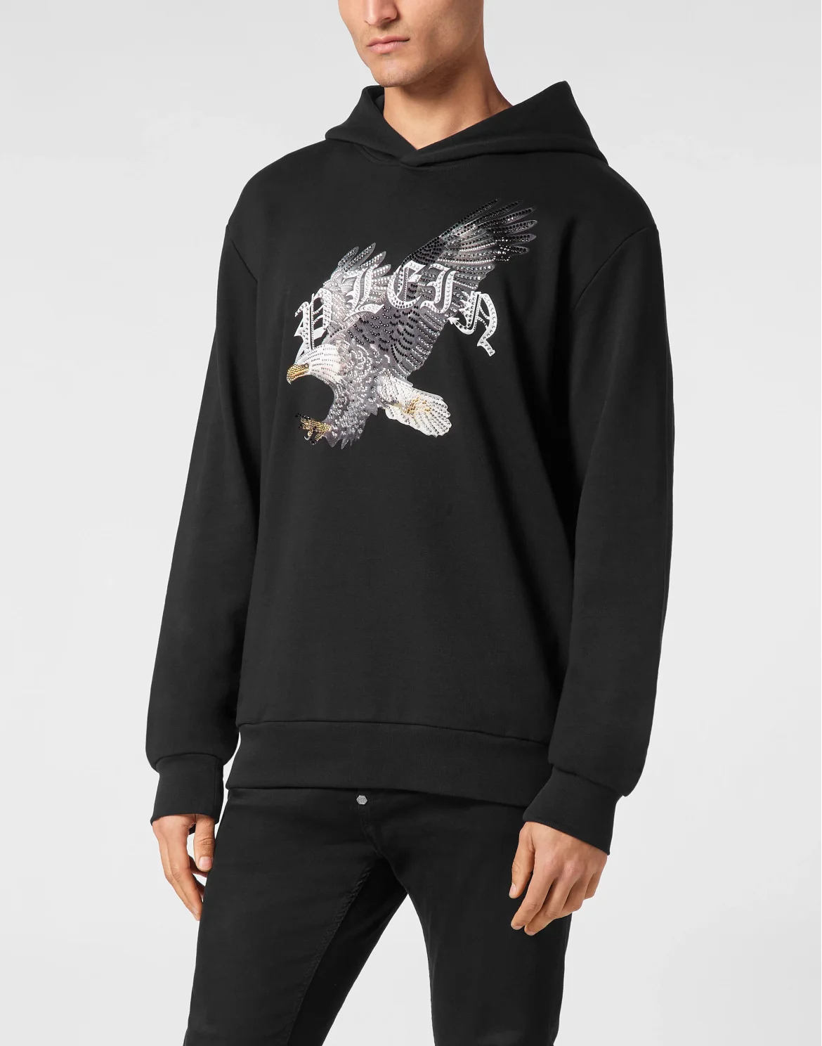 Hoodie Sweatshirt Eagle, цвет: Черный