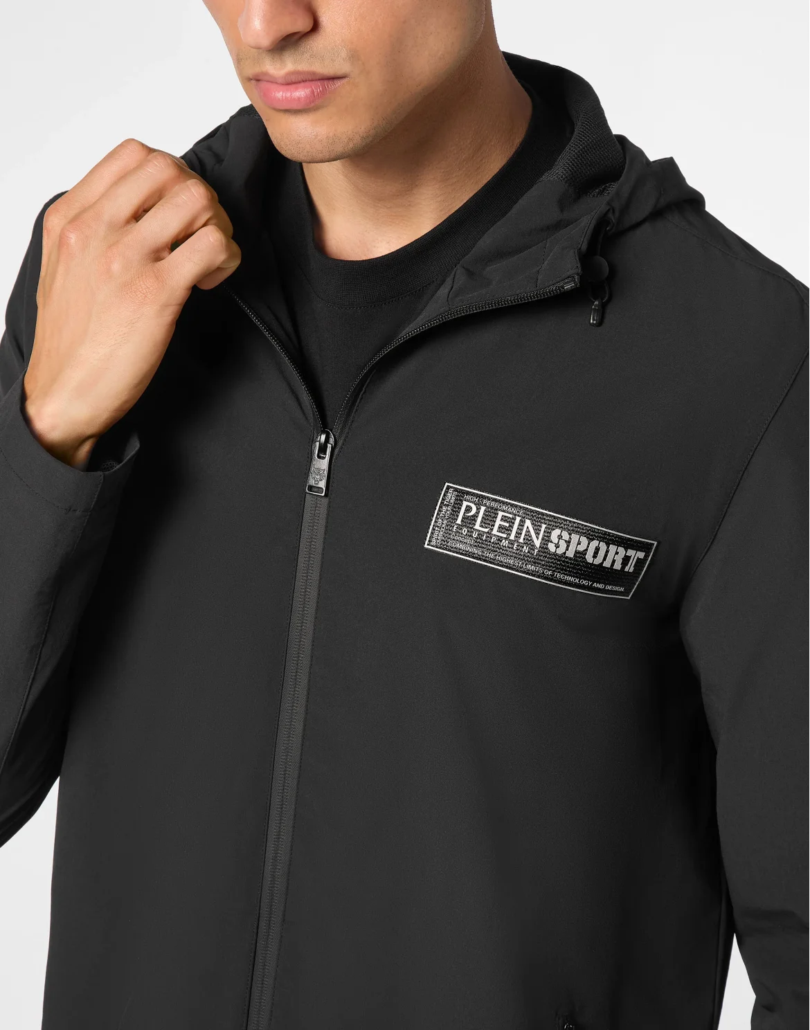 Nylon K-Way Jacket, цвет: Черный
