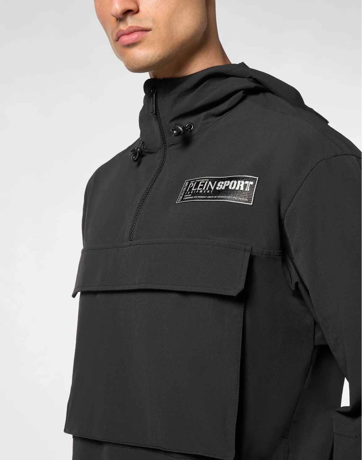 Nylon K-Way Jacket, цвет: Черный