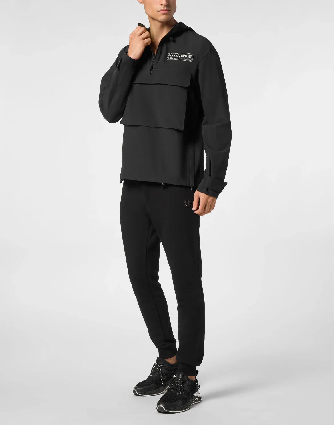 Nylon K-Way Jacket, цвет: Черный