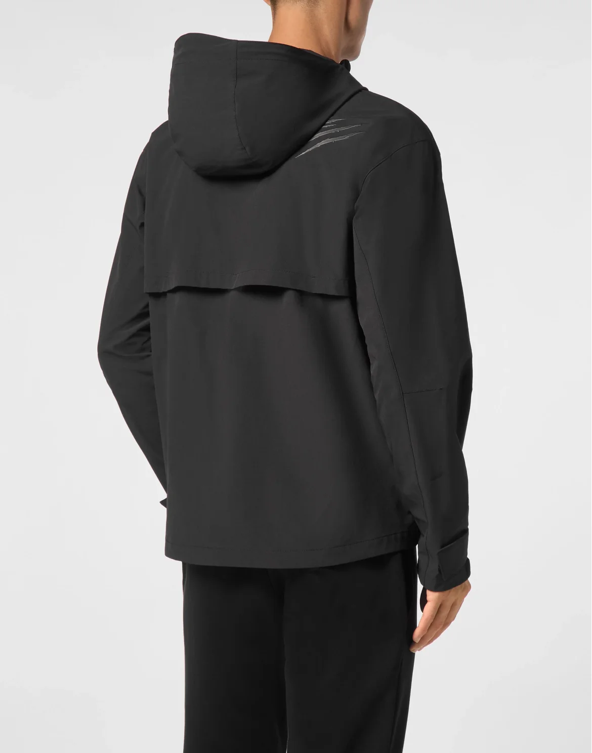 Nylon K-Way Jacket, цвет: Черный