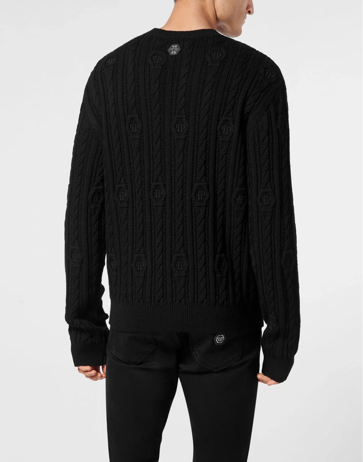 Pullover Round Neck Long-Sleeve, цвет: Черный