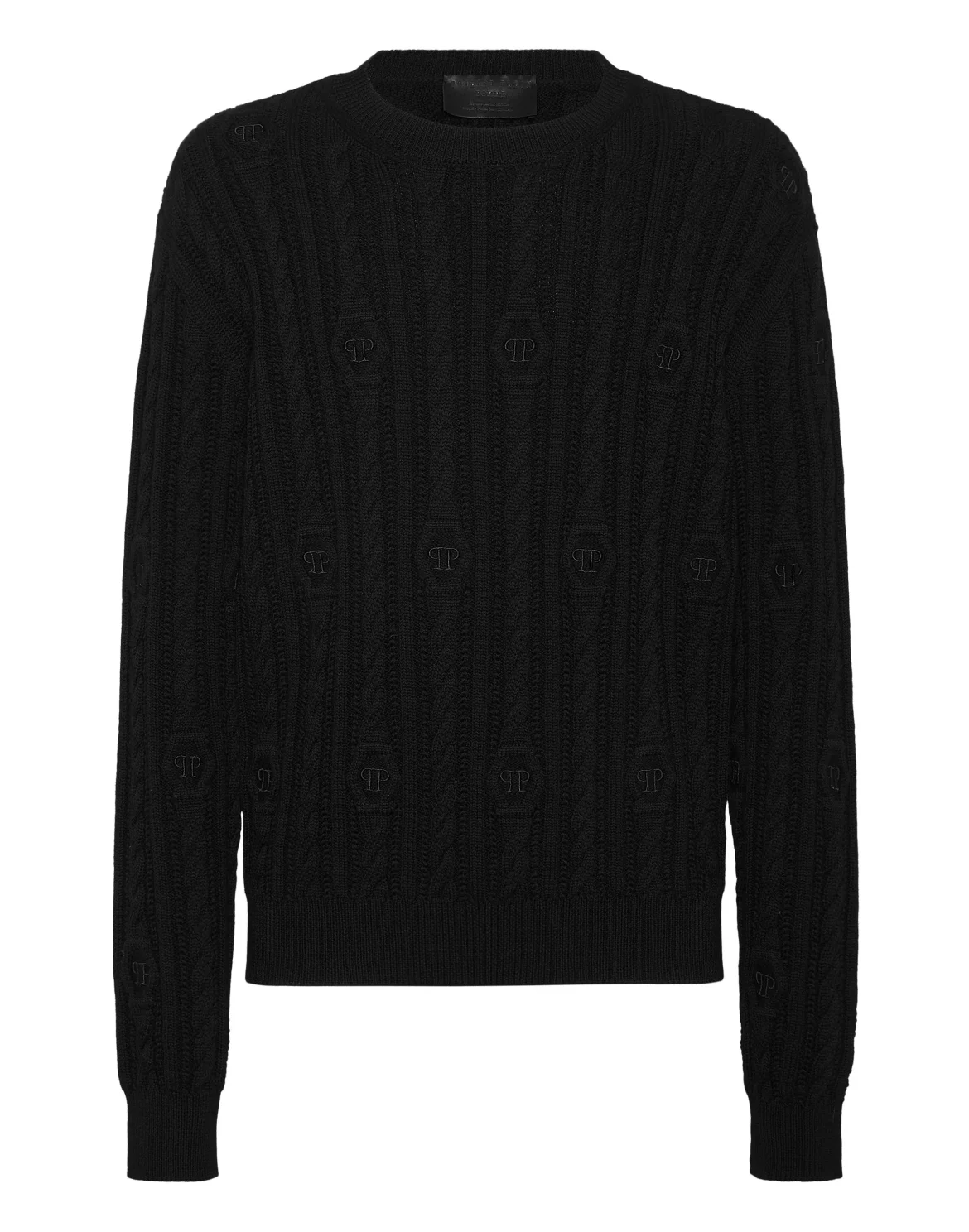 Pullover Round Neck Long-Sleeve, цвет: Черный