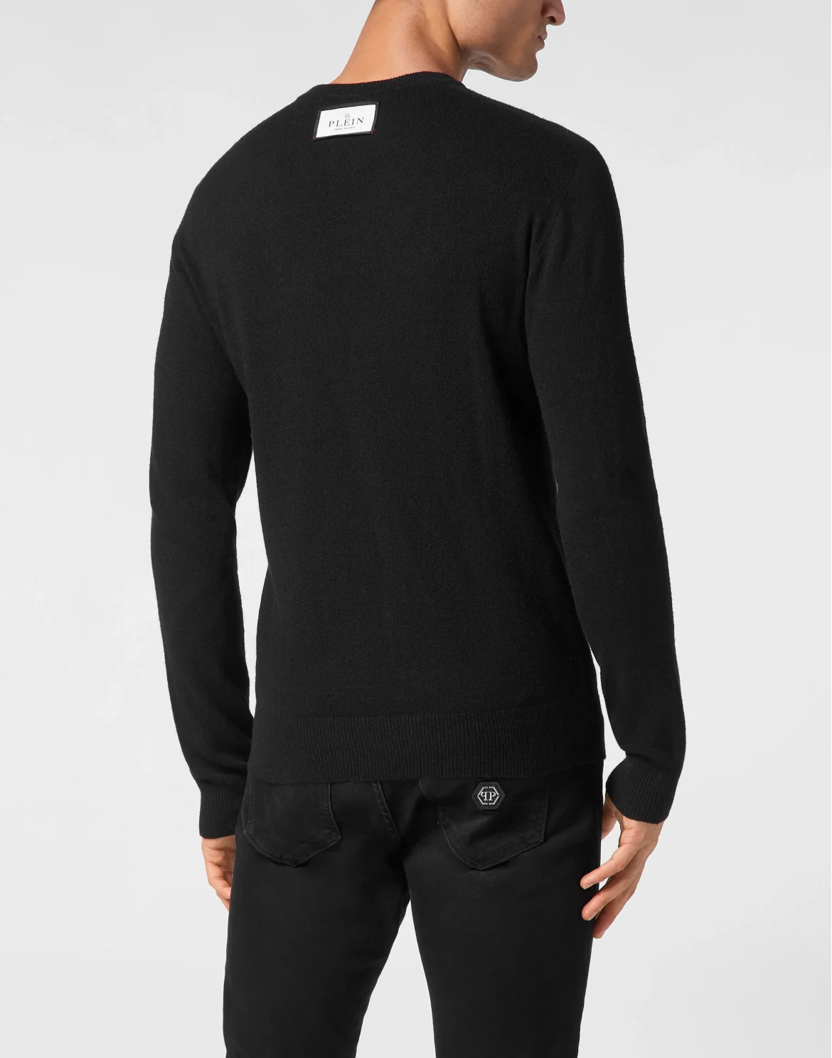 Pullover Round Neck Long-Sleeve Hexagon, цвет: Черный
