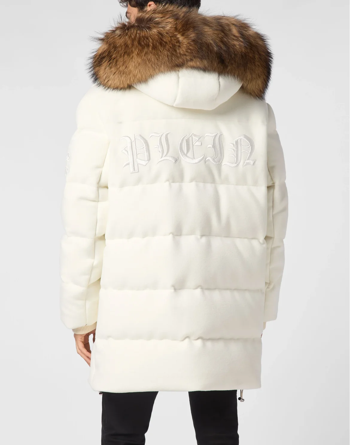 Down Jacket WIth Fur Hood, цвет: Белый