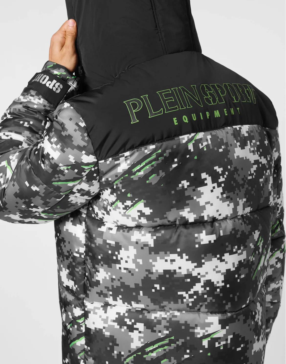Nylon Puffer Jacket Pixel, цвет: Черный