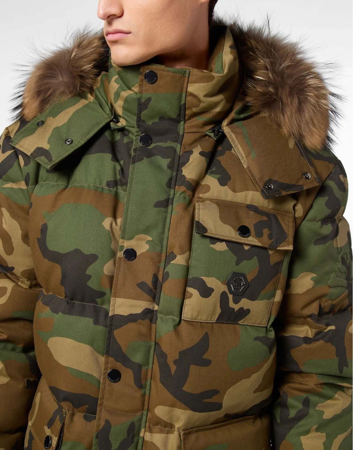 Puffered Jacket Camouflage, цвет: Камуфляж