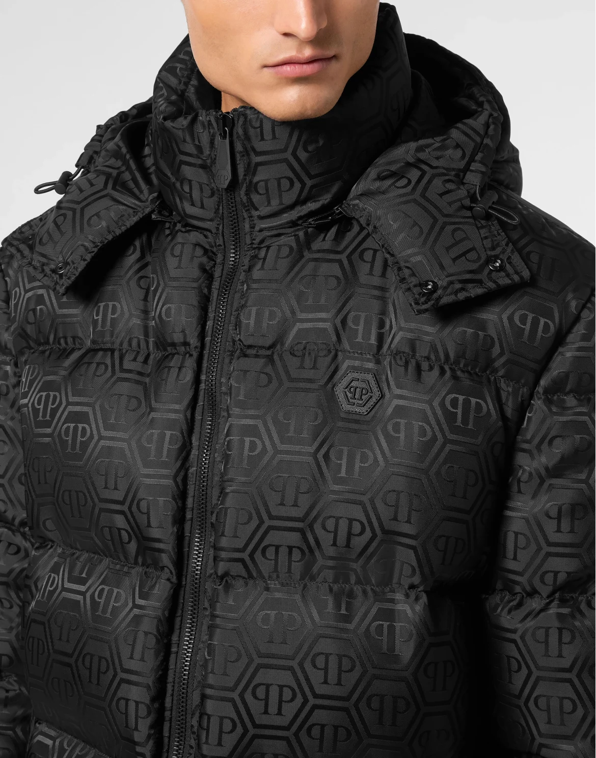 Oversize Nylon Jacquard Bomber Monogram, цвет: Черный