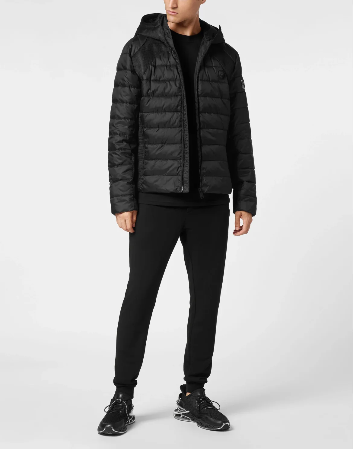 Nylon Puffered Jacket, цвет: Черный