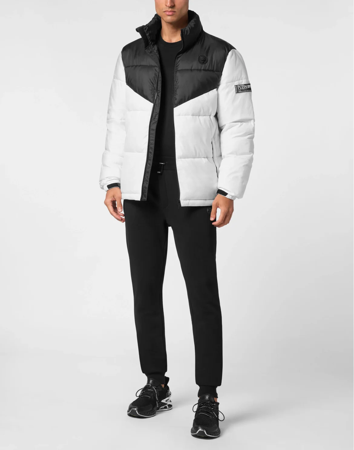 Nylon Puffered Jacket, цвет: Черный
