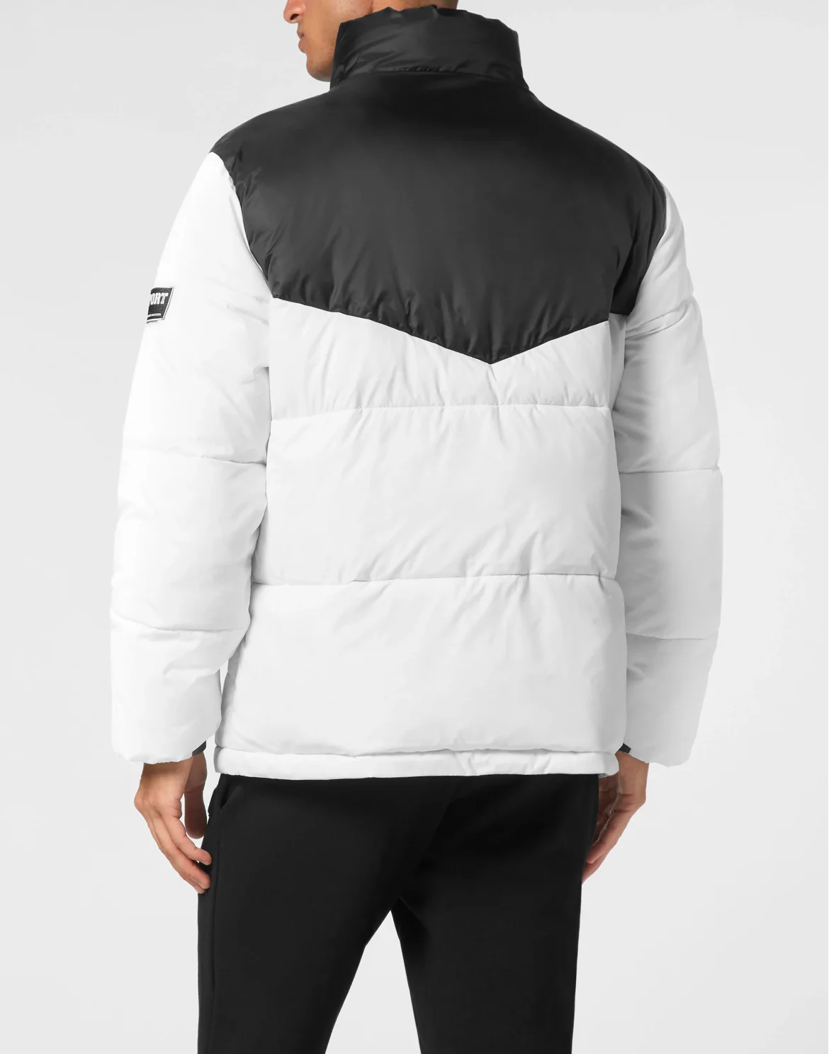 Nylon Puffered Jacket, цвет: Черный