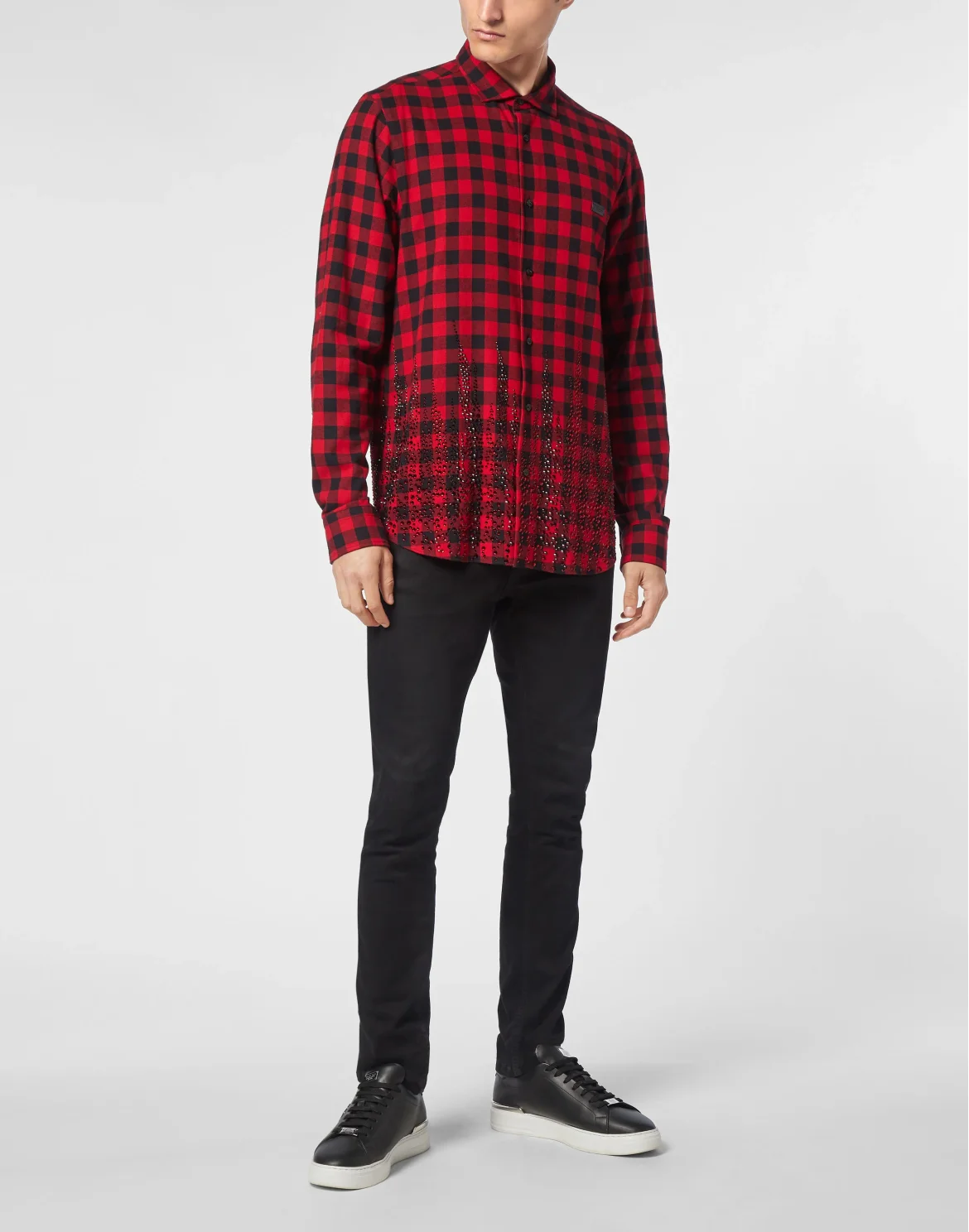 Shirt Sugar Daddy Cut LS Flame, цвет: Красный